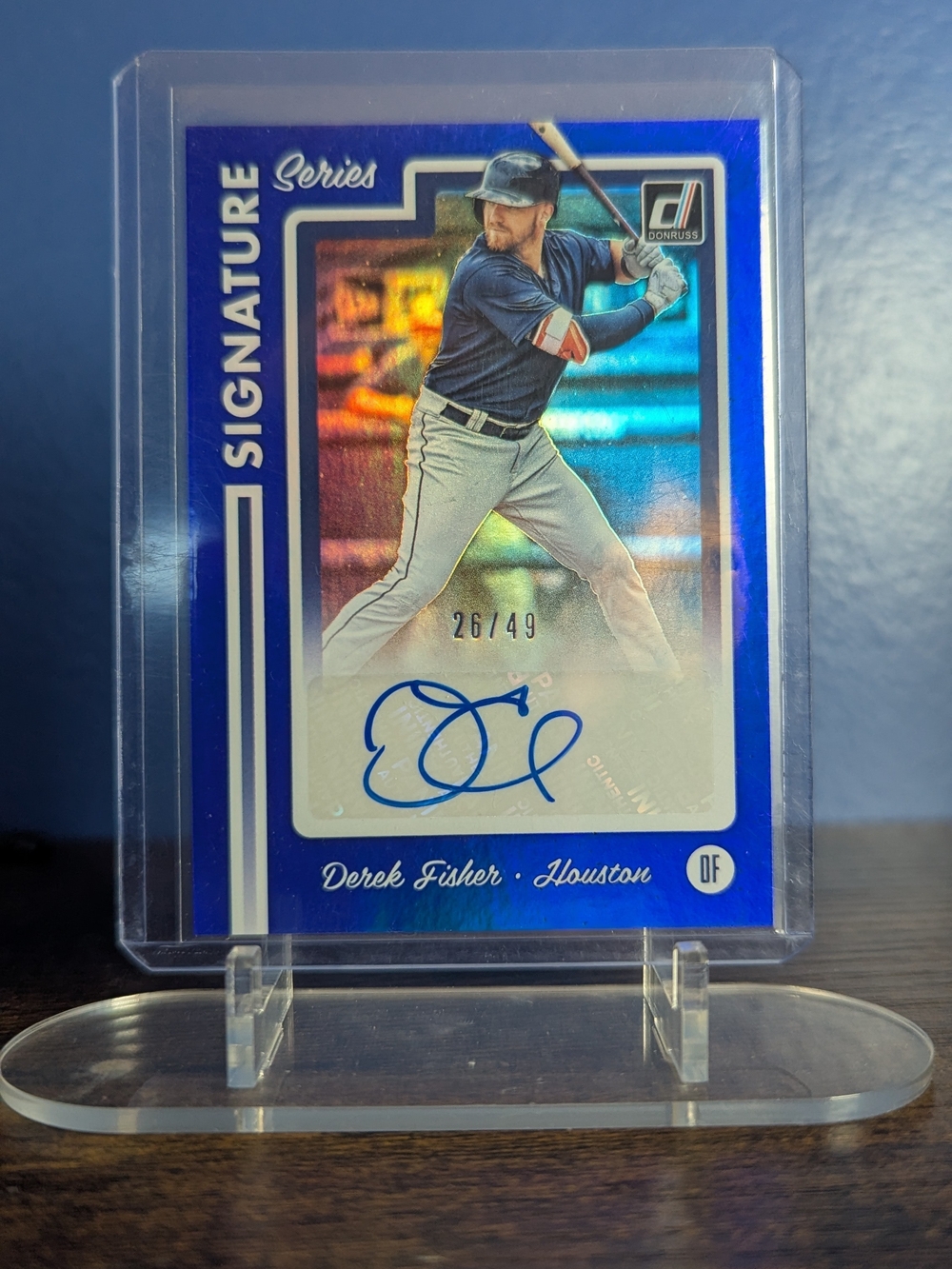 2017 Panini Donruss Signature Series Blue Auto /49 Derek Fisher SS2-DF